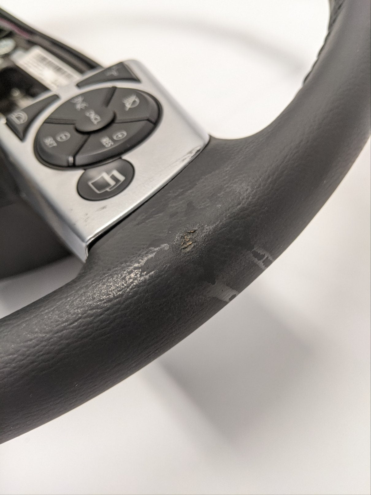 *Blemished* Freightliner 18" Black Leather Steering Wheel - P/N  A14-19622-002