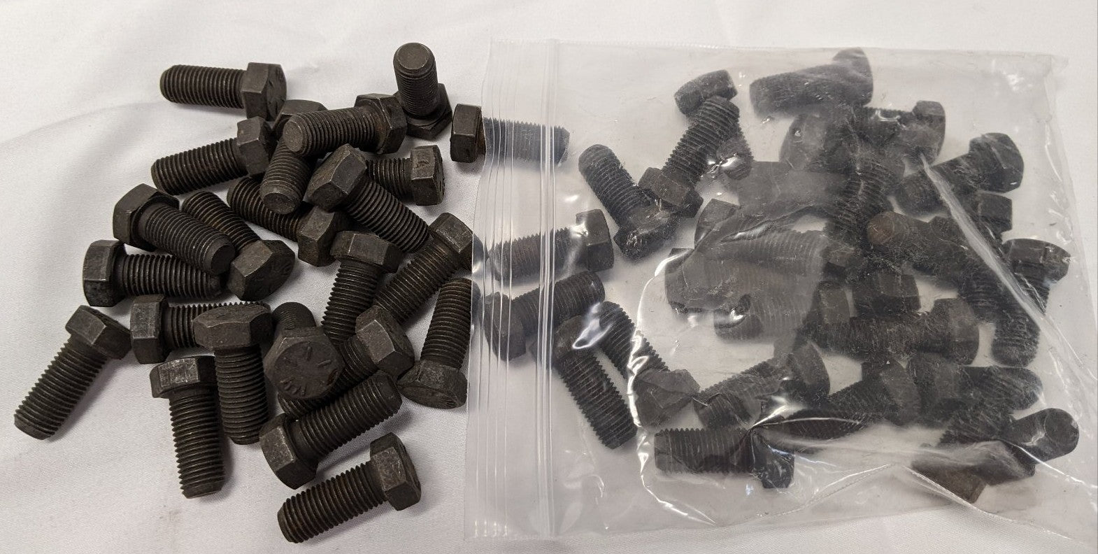 *Lot of 50* New 7/16"-20 x 1" Fully Threaded Fine Grade 8 Steel Hex Bolts