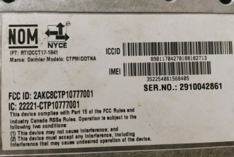 Freightliner DC Telematics Control Unit P/N 66-10777-001