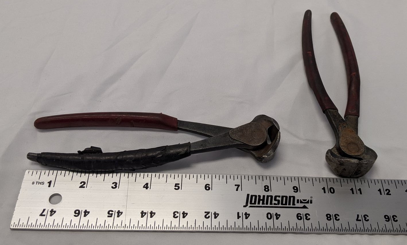 8" High-Leverage End-Cutting Pliers - 15-206 - Lot of 2