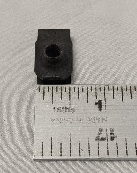 M6X1 Black Phosphate Steel U-Clip Nuts - Lot of 200 - Speed Clip Fasteners
