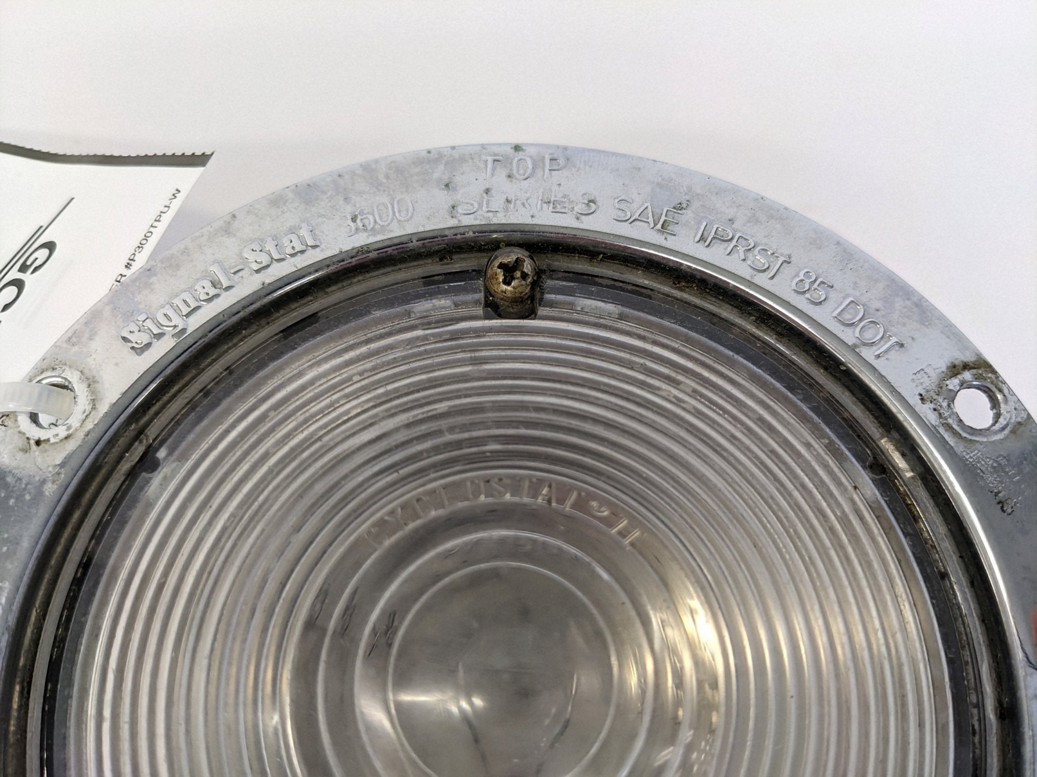 Used Signal-Stat Incandescent Back Up Light w/ Chrome Flange - P/N SIG 3693W (10114267218236)