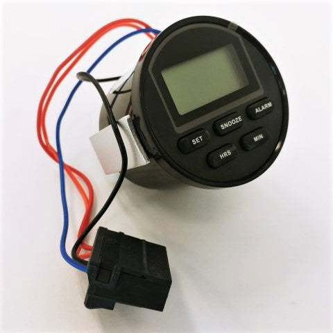 New Freightliner Digital Clock/Alarm - Black w/ Black Bezel - P/N  A22-69343-000 (4458383999062)