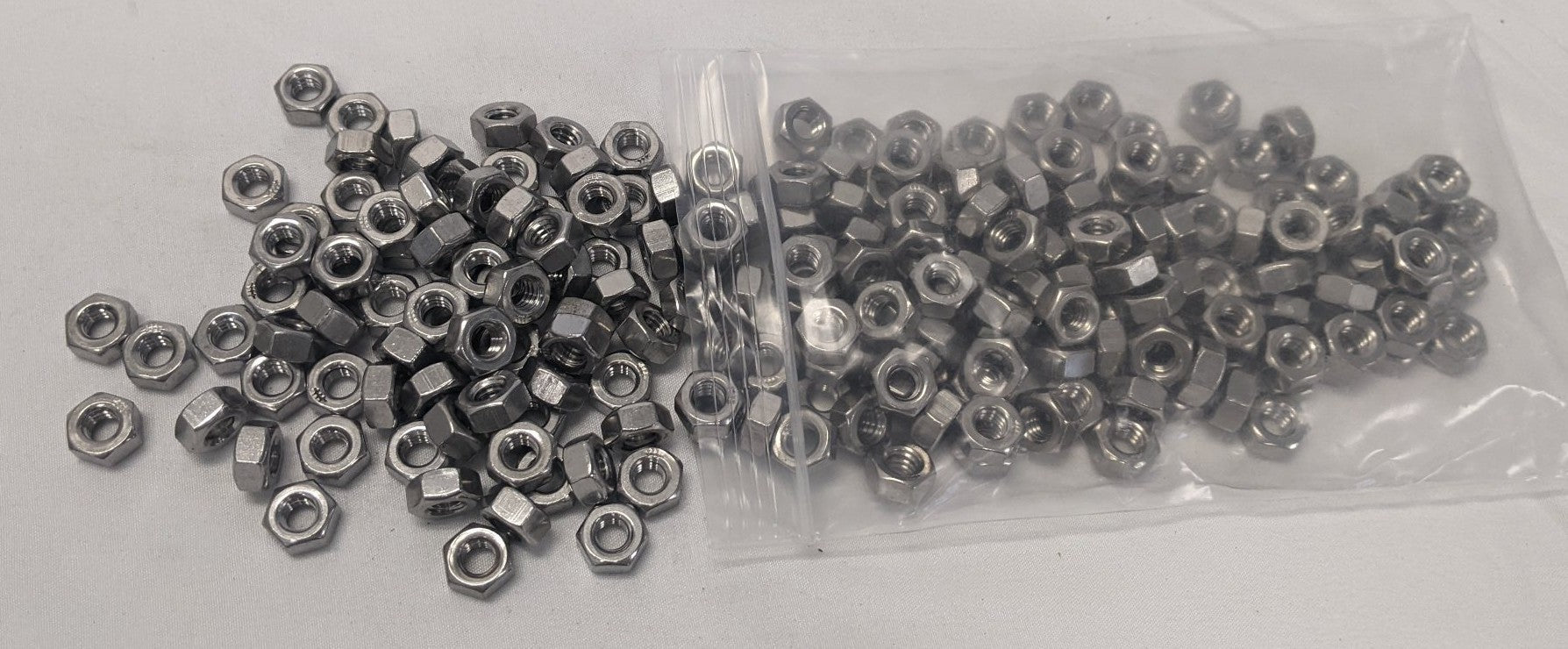 *Lot of 200* New 1/4"-20 Coarse Stainless Steel Nuts