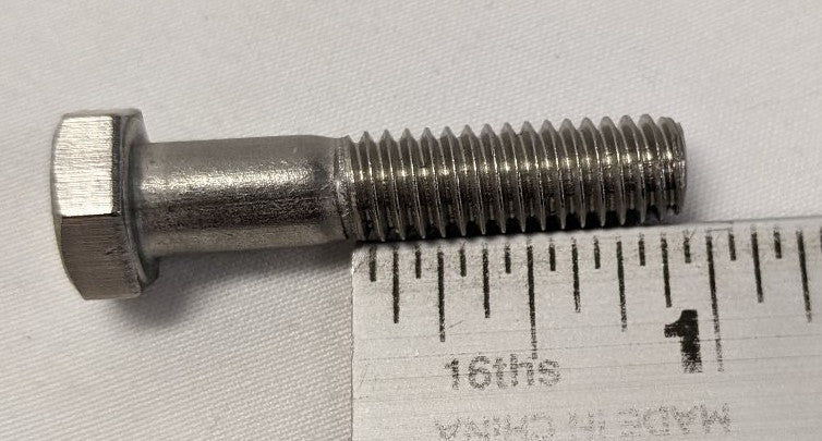 *Lot of 50* New 5/16"-18 x1 1/2" Partly Threaded Stainless Steel Hex Bolts