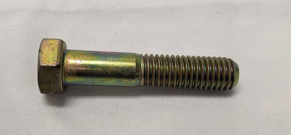 *Lot of 4* New 7/16"-14 x 2 1/2" Partly Threaded Steel Yellow Zinc Hex Bolts