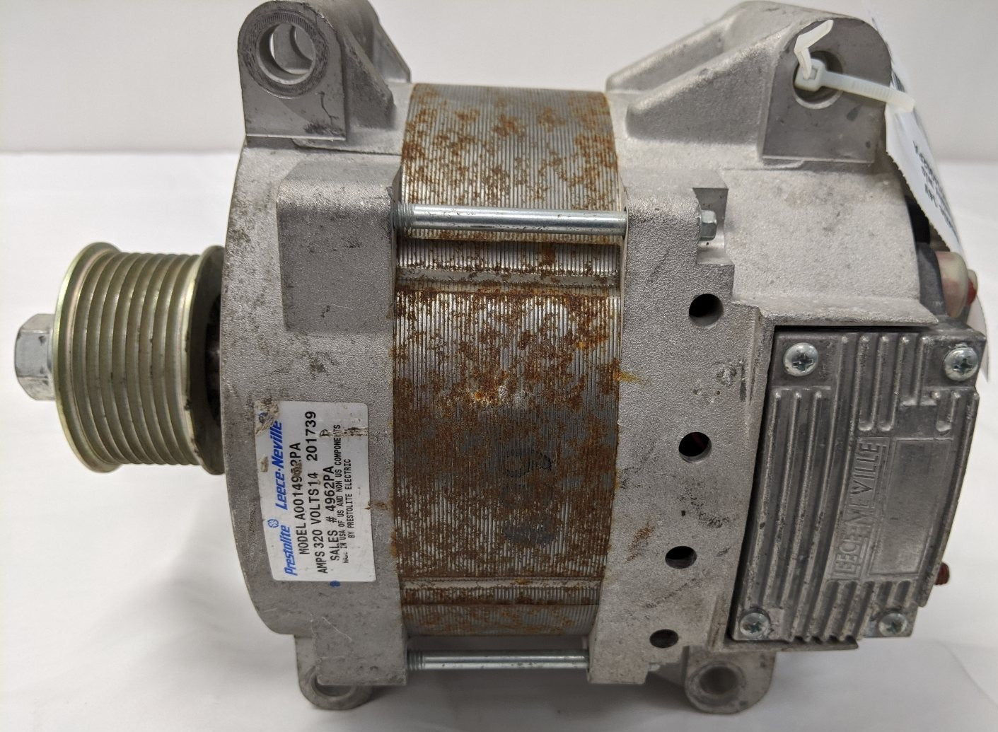 Used Leece Neville 14V Alternator Assembly w/o Disc - P/N LN A0014962PA