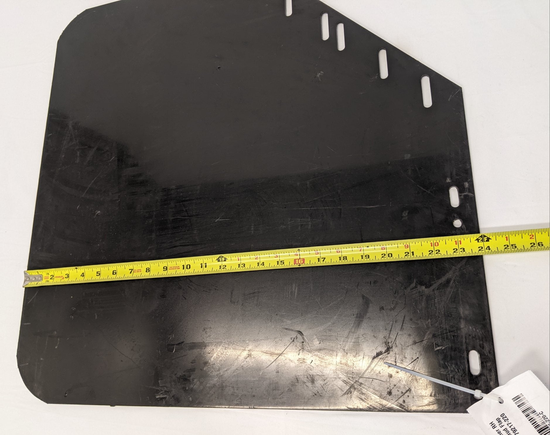 *Scratched* Freightliner RH Rear 24" Mitered Mud Flap w/ Logo - P/N 22-79217-220 (10131185762620)