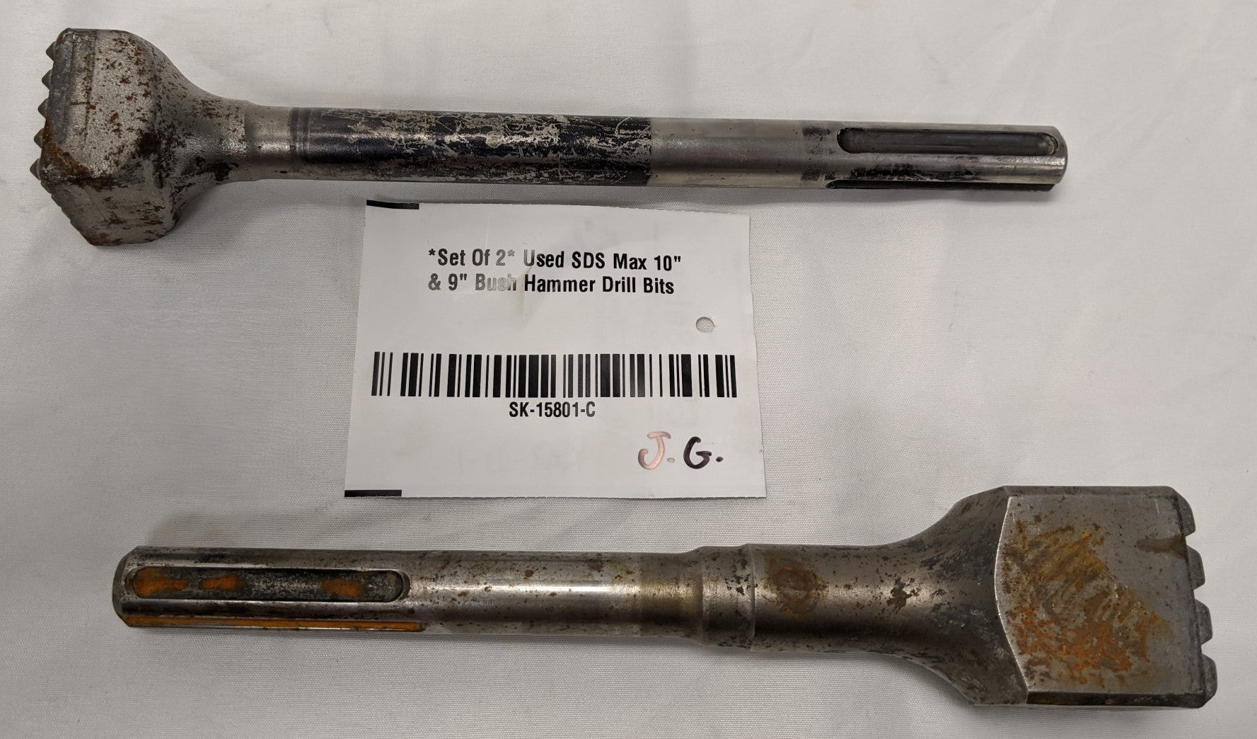 SDS Max Bush Hammer Drill Bits 10" 9" Set