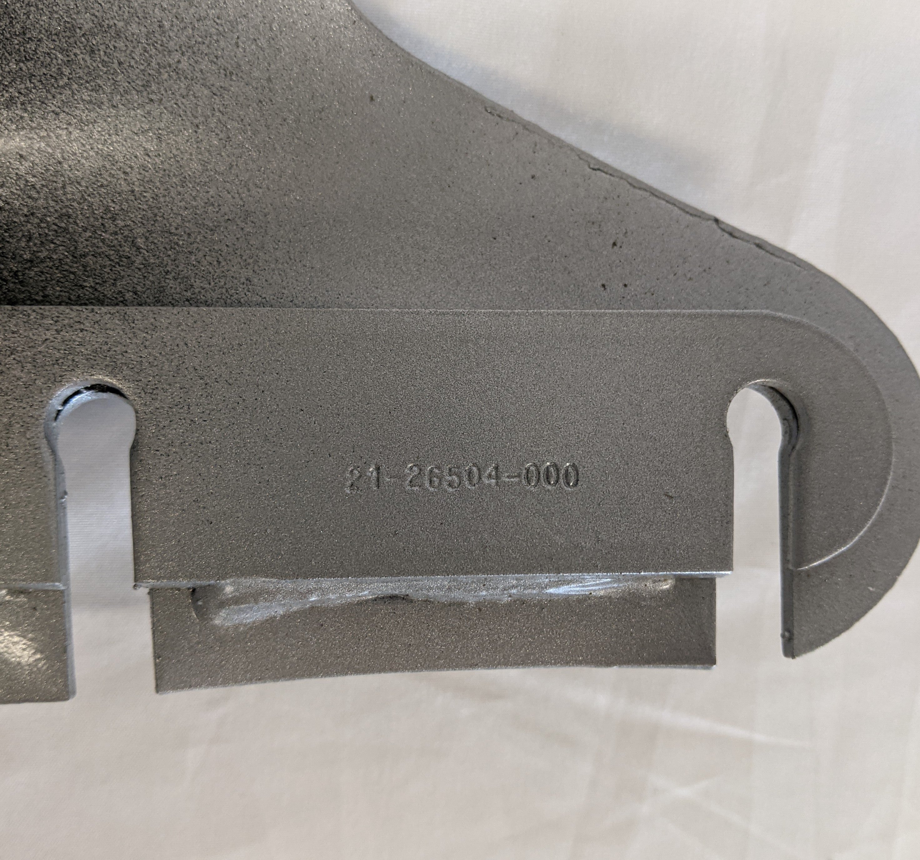 New Freightliner M2 RH Painted Silver Steel Bumper End - P/N  A21-26500-038 (10144199639356)