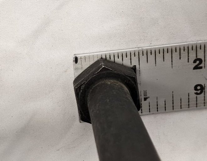 Lot/10 5/8"-11x6-3/4" Grade 8 Black Oxide Hex Bolts