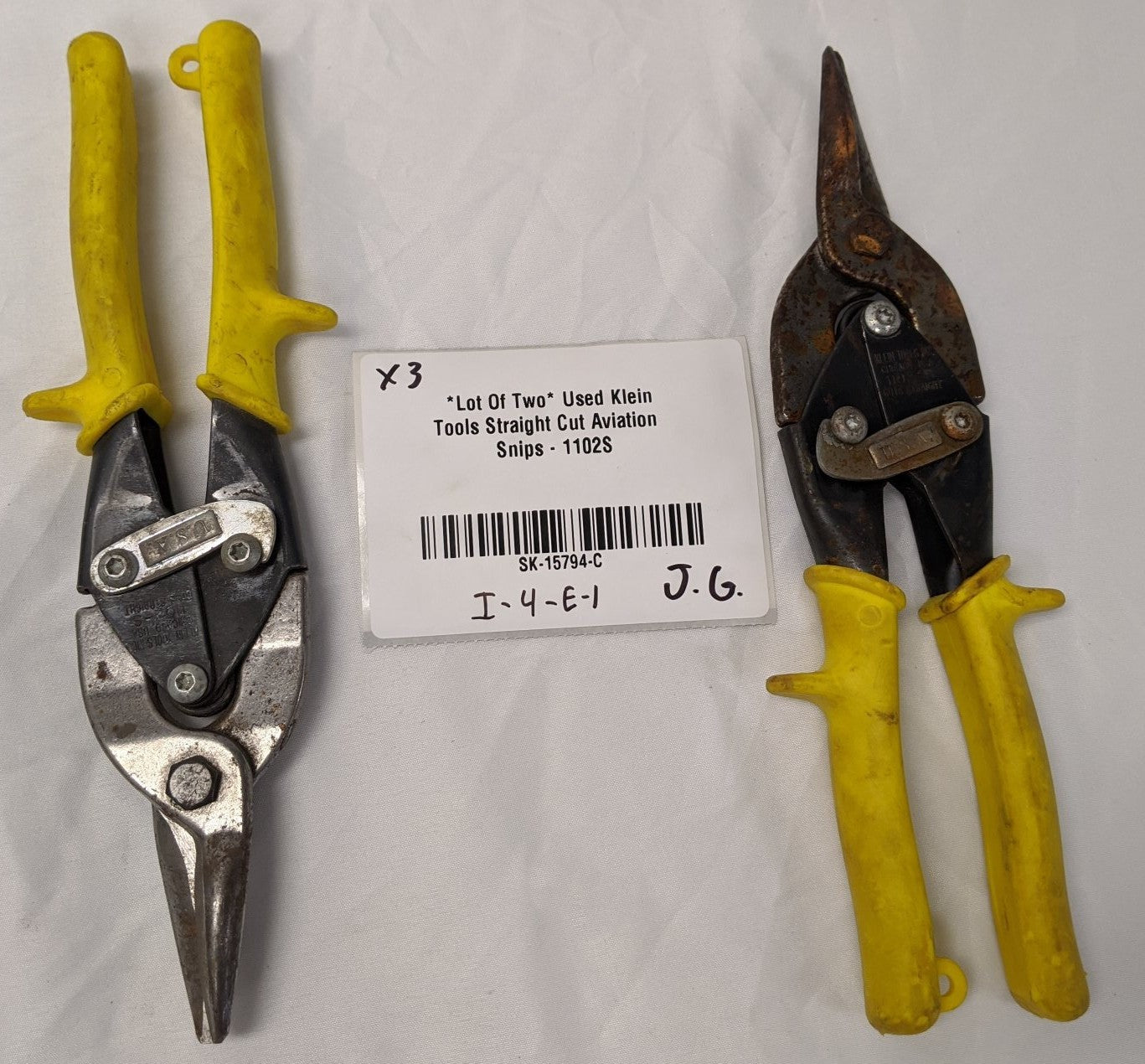 Klein Aviation Snips Straight Cut 1102S | Lot of 2
