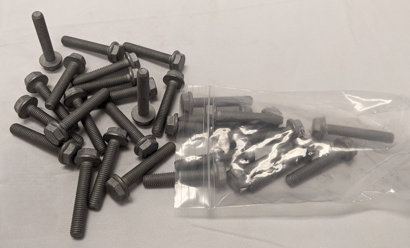 *Lot of 30* New M8-1.25 x 45mm Fully Threaded Grade 8.8 Galvanized Flange Bolts