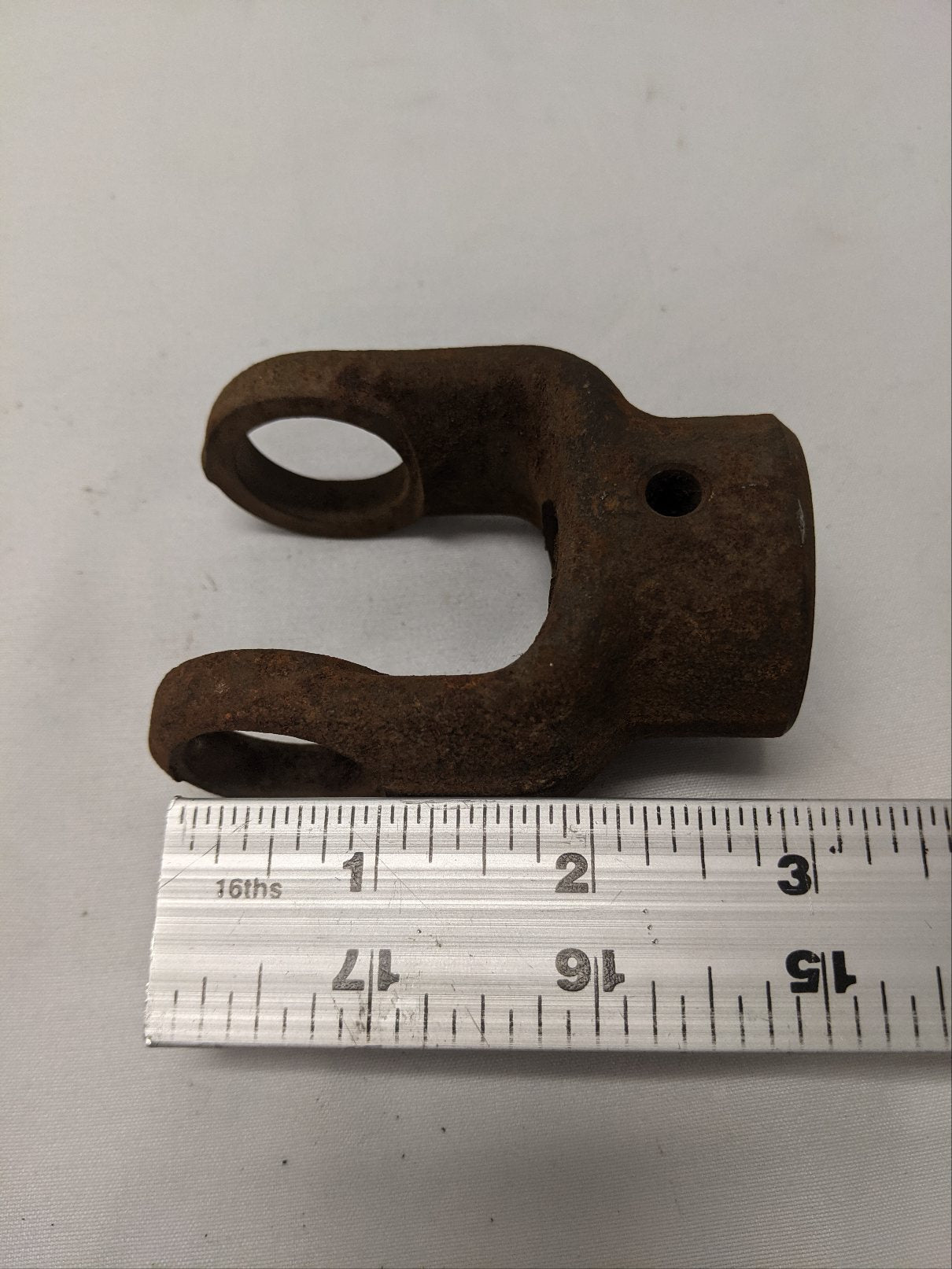 *Lot Of Two* Round Bore, No Keyway w/ Set Screw Implement Yoke