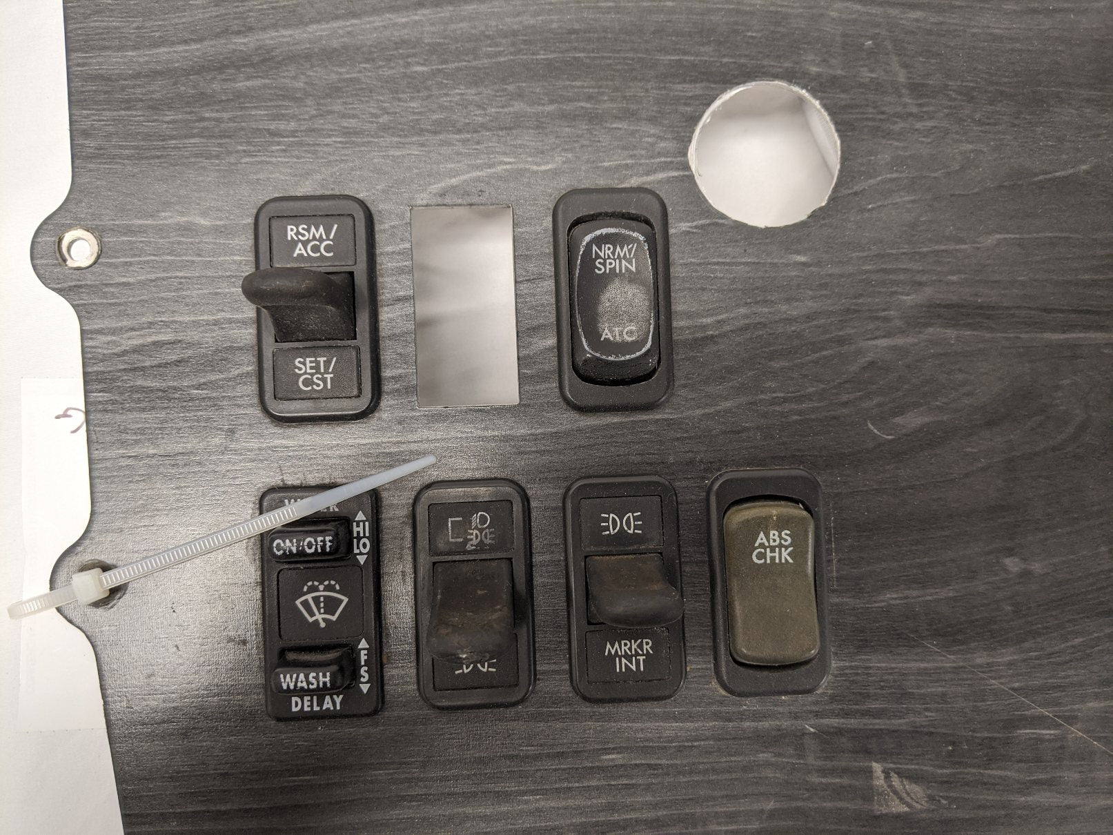 Used Freightliner Columbia Auxiliary Instrument Dash Panel  -  P/N 22-45867-010