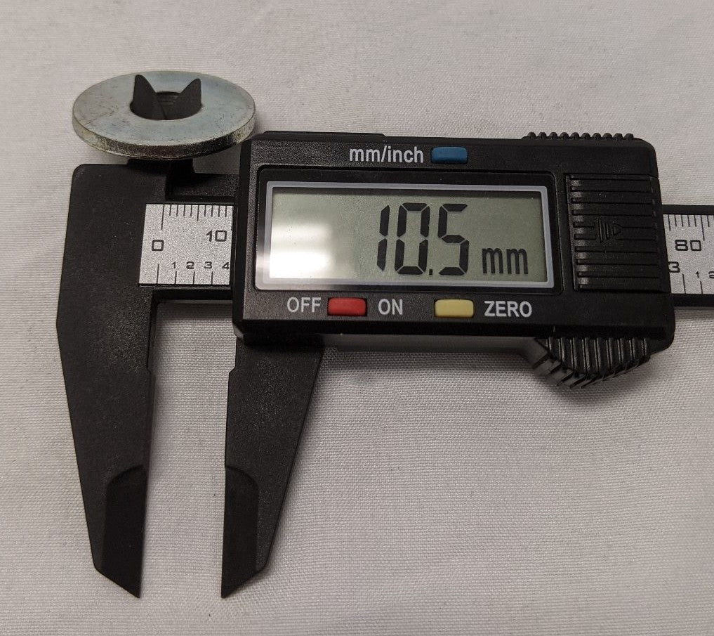 M10 Zinc Plated Steel B Washers - 28mm x 3mm - Lot of 50 - Heavy Duty Flat Washers