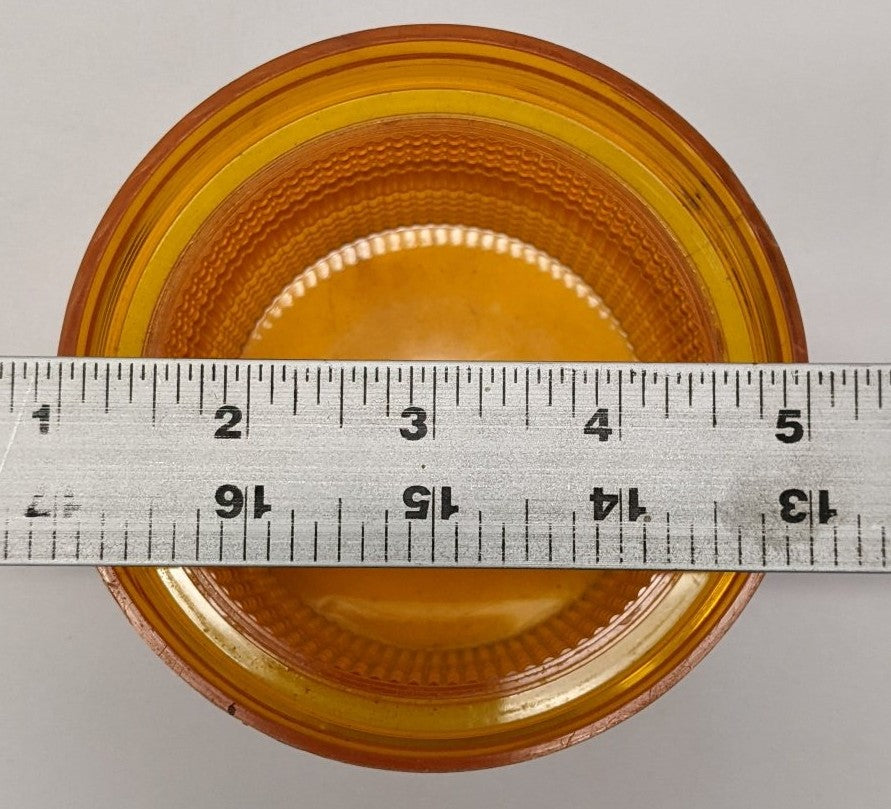 Used Grote 3" Amber Beacon Strobe Light Lens - P/N 98283