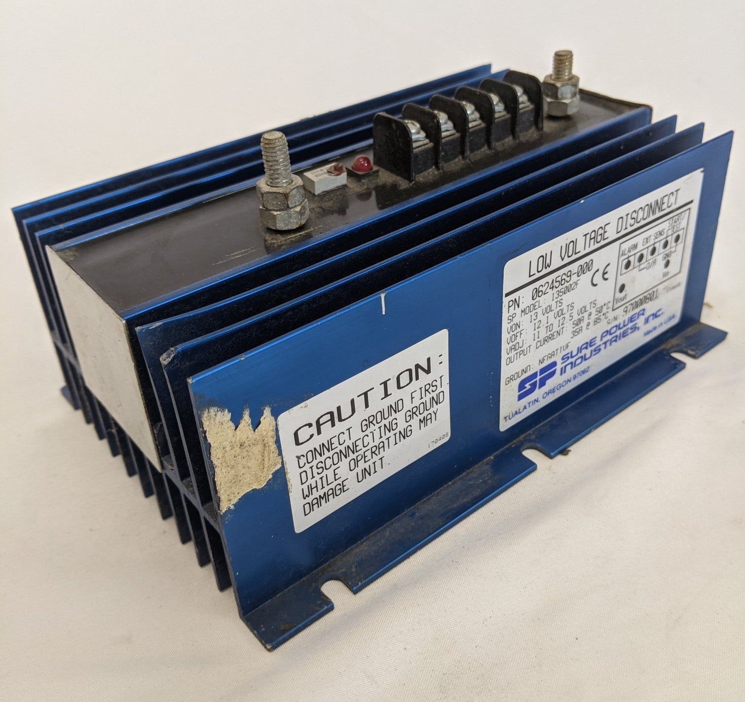 Used Sure Power Industries Low Voltage Disconnect Control Module -PN 0624569-000 (10175067193660)