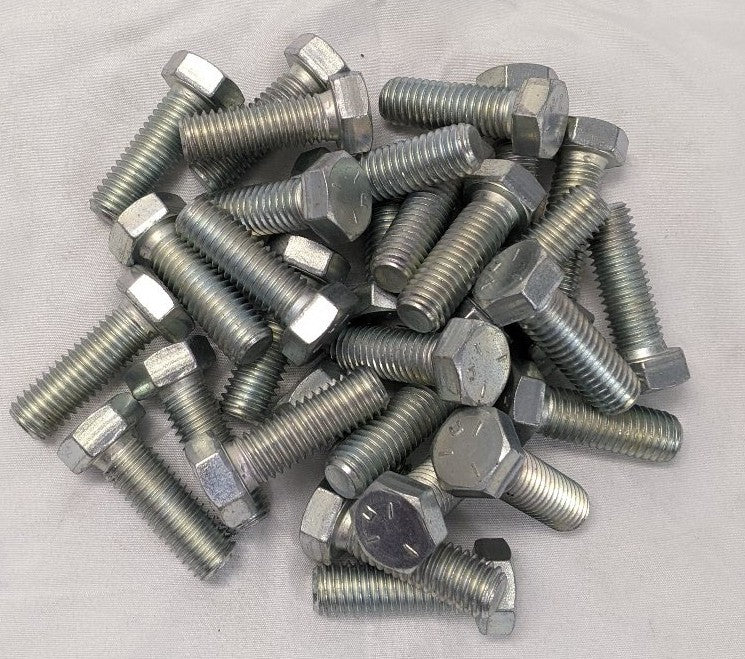 *Lot of 30* New 7/16"-14 x 1 1/2" Fully Threaded Grade 5 Steel Hex Bolts