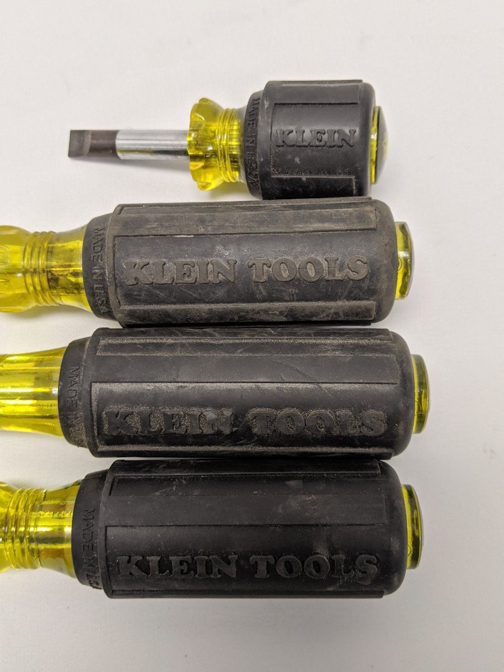 *Lot of 4* Used Klein Tools Philips and Flathead Screwdriver Set