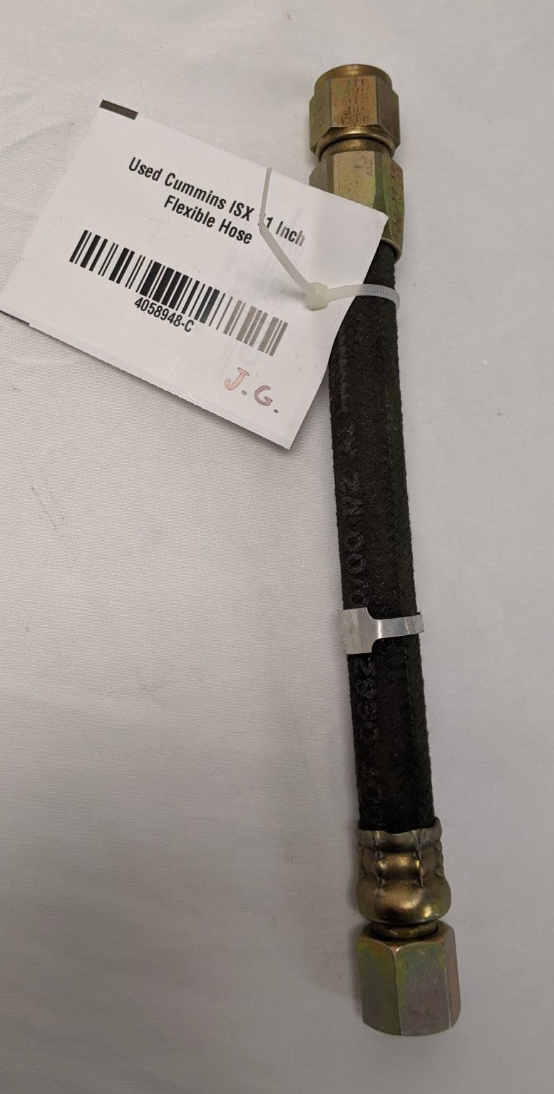 Used Cummins ISX 11 Inch Flexible Hose - P/N 4058948