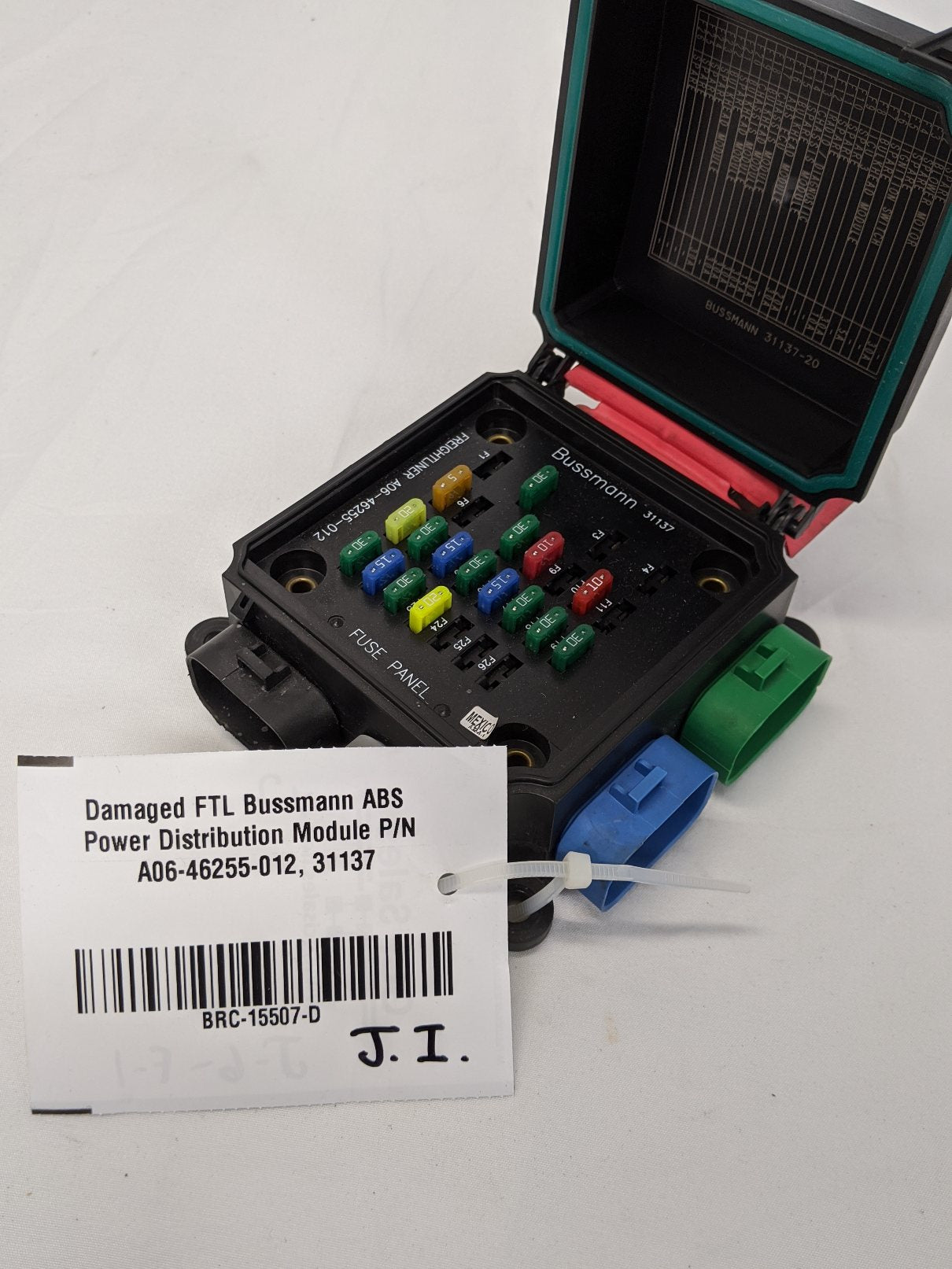 Damaged FTL Bussmann ABS Power Distribution Module P/N  A06-46255-012, 31137