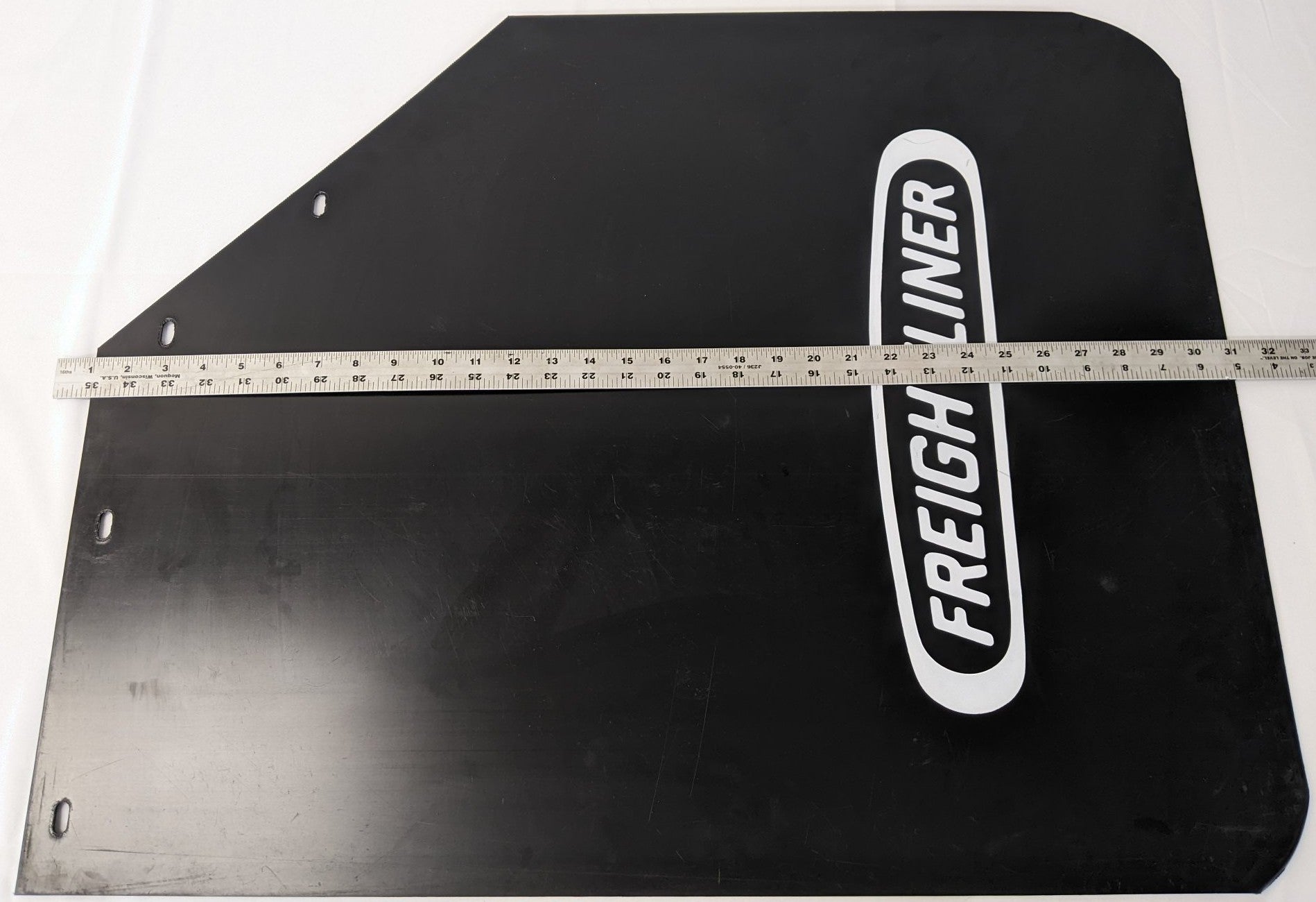 Freightliner 30" RH Rear Black Mud Flap Mitered 2 | 22-69608-242