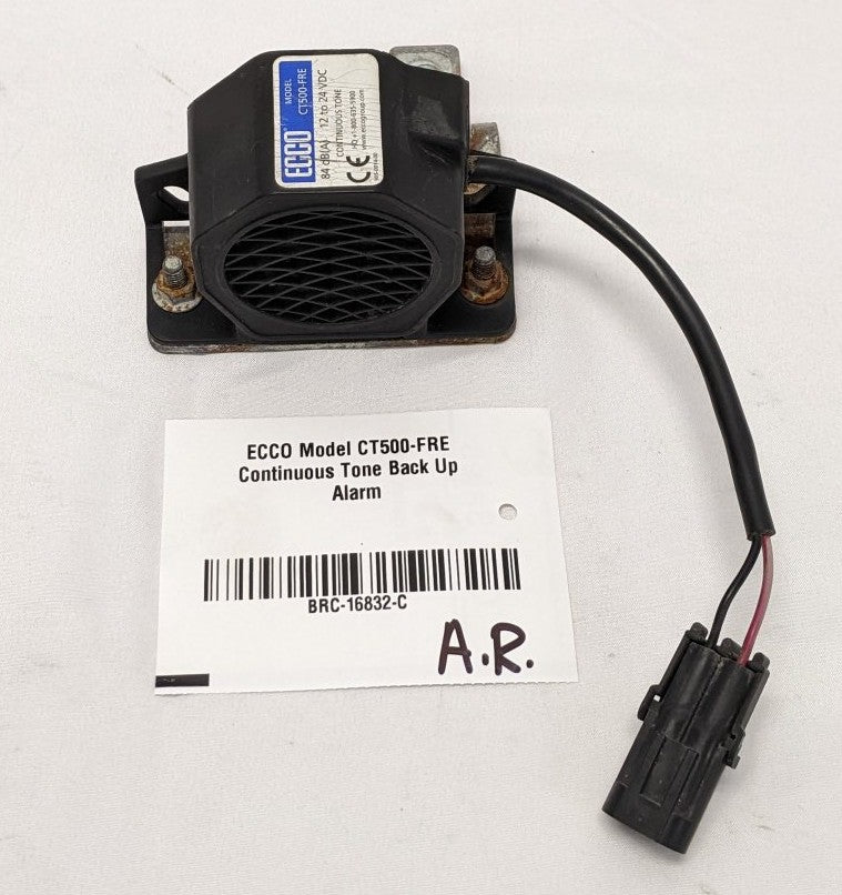 ECCO CT500-FRE Continuous Tone Backup Alarm 12-24V Used