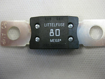 Littelfuse Mega 32 Volt Series Bolt-Down 80 Amp Fuses (Set 2)--23-13607-080 (3939596632150)