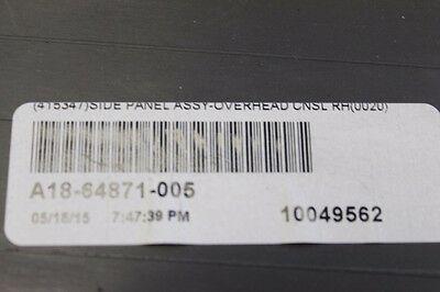 Freightliner RH Overhead Console Side Panel Assembly - P/N: A18-64871-001 (3939772170326)