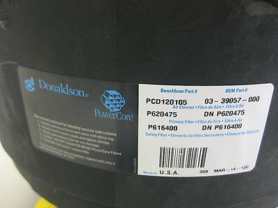Donaldson PowerCore 12x8 Air Cleaner Assembly - P/N  03-39057-000, PCD120105 (3939440033878)