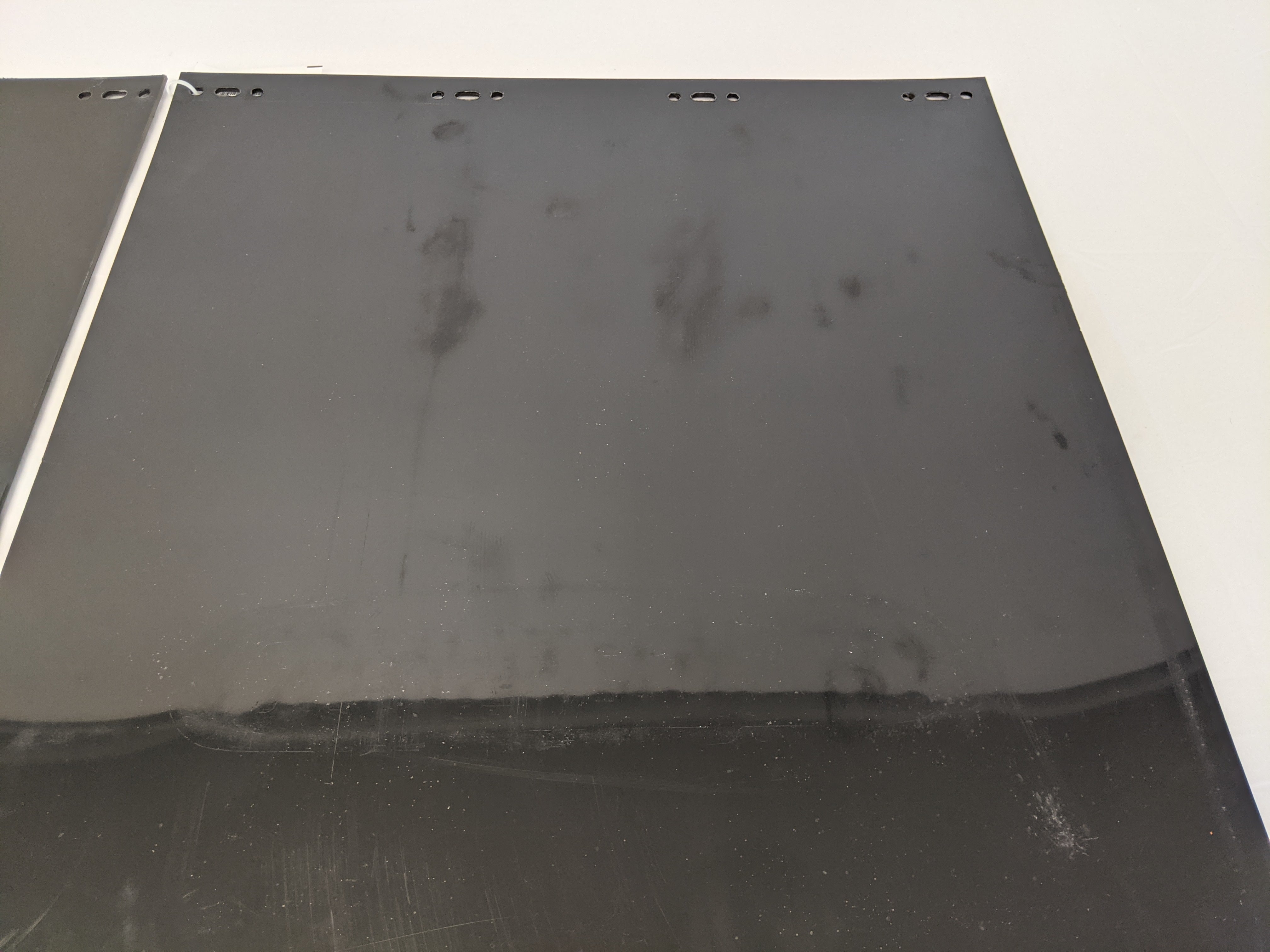 *Scratched* RH or LH 27" Black Straight Mud Flap w/ FTL Logo - P/N 22-69608-203 (10131068059964)