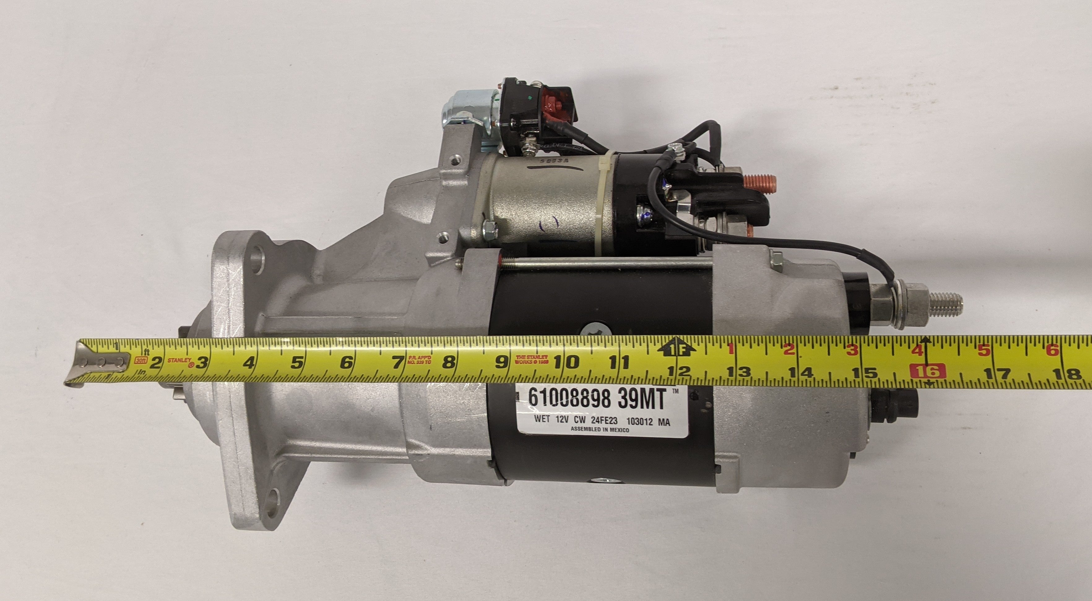 New Delco Remy 39MT 12V Starter Motor - P/N: DR 61008898 (9912972312892)