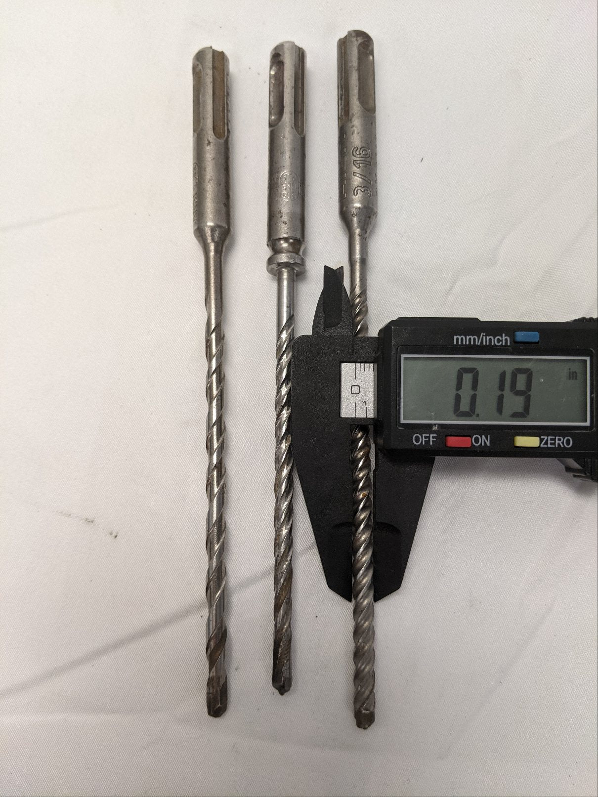 Masonry Drill Bits 3/16" 1/4" x 7.5" | Lot of 6 | SDS Plus | Dewalt Hilti Ansi