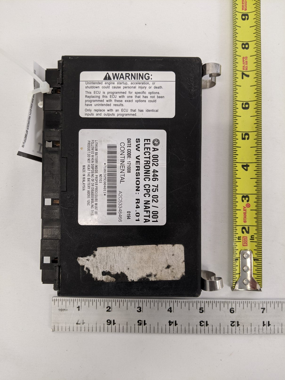 Continental CPC Production Cab Control Module - P/N A 002 446 75 02 (3939431088214)