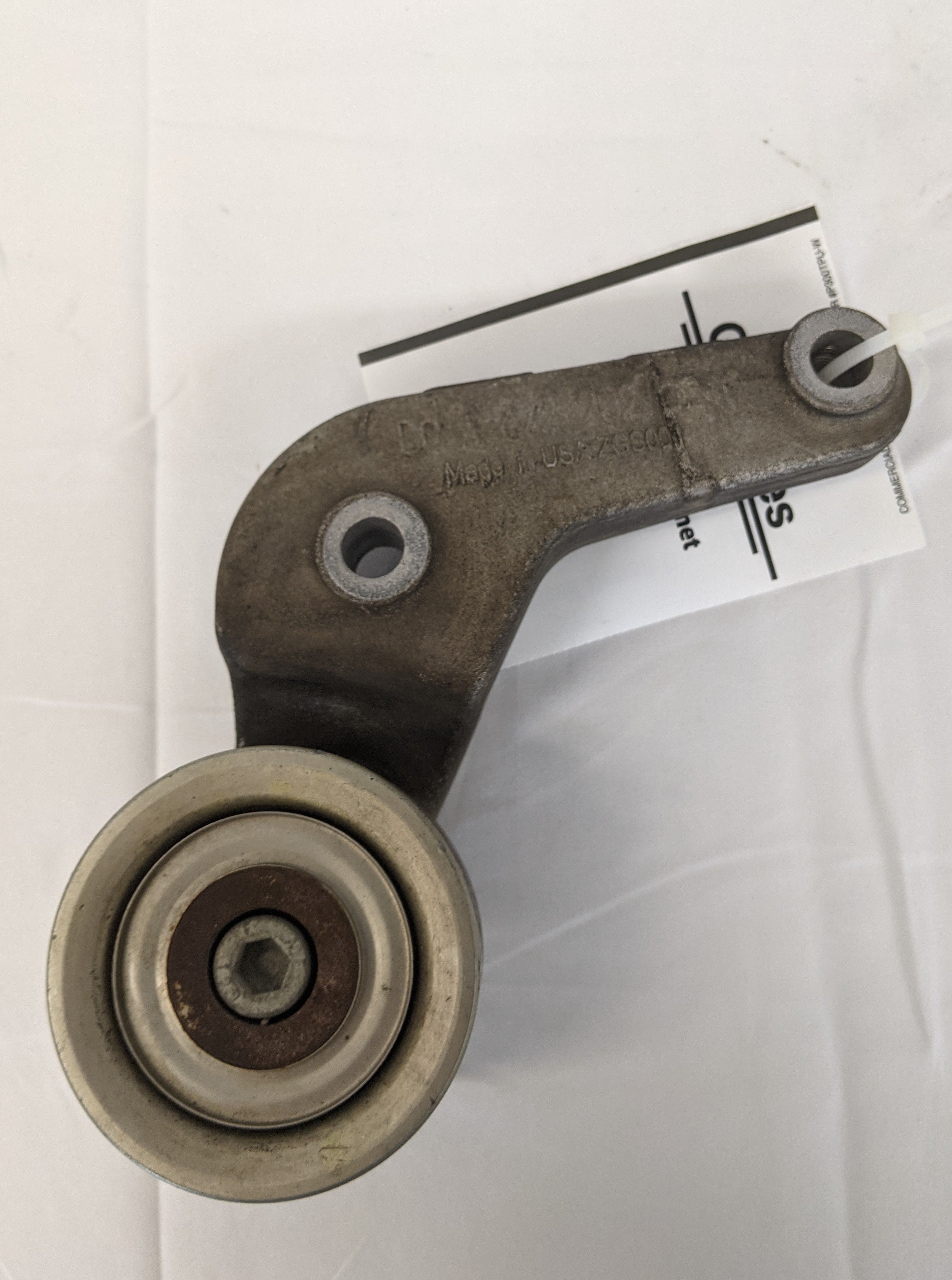 Used Detroit Diesel DD15 Idler Pulley Bracket w/ Pulley - P/N  A 472 202 0340 (10046445289788)