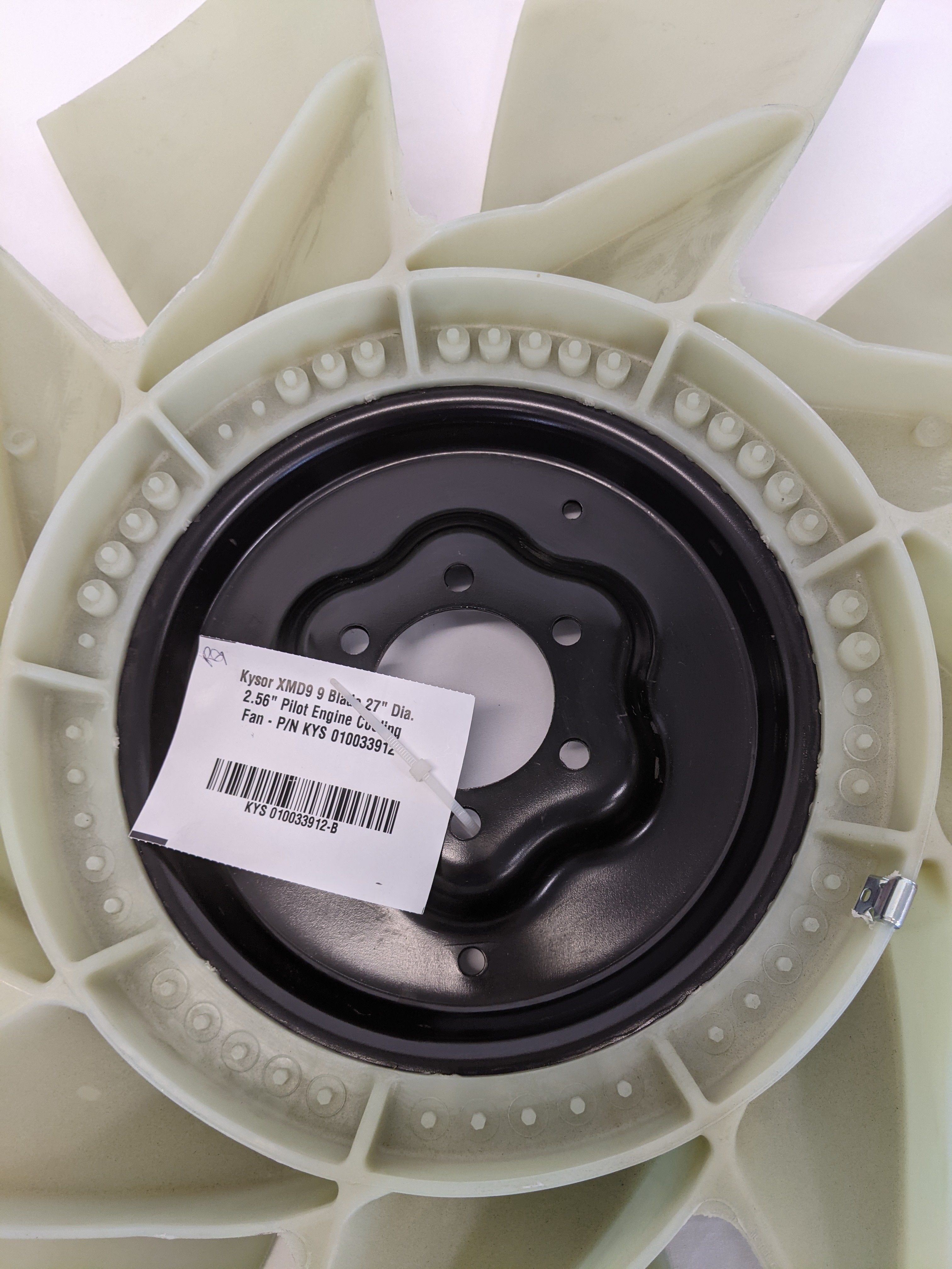Kysor XMD9 9 Blade 27" Dia. 2.56" Pilot Engine Cooling Fan - P/N KYS 010033912 (10125585252668)