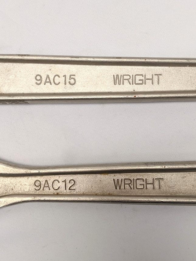 Wright Adjustable Wrench Set 12" & 15" Lot of 2 - Crescent 9AC12 9AC15