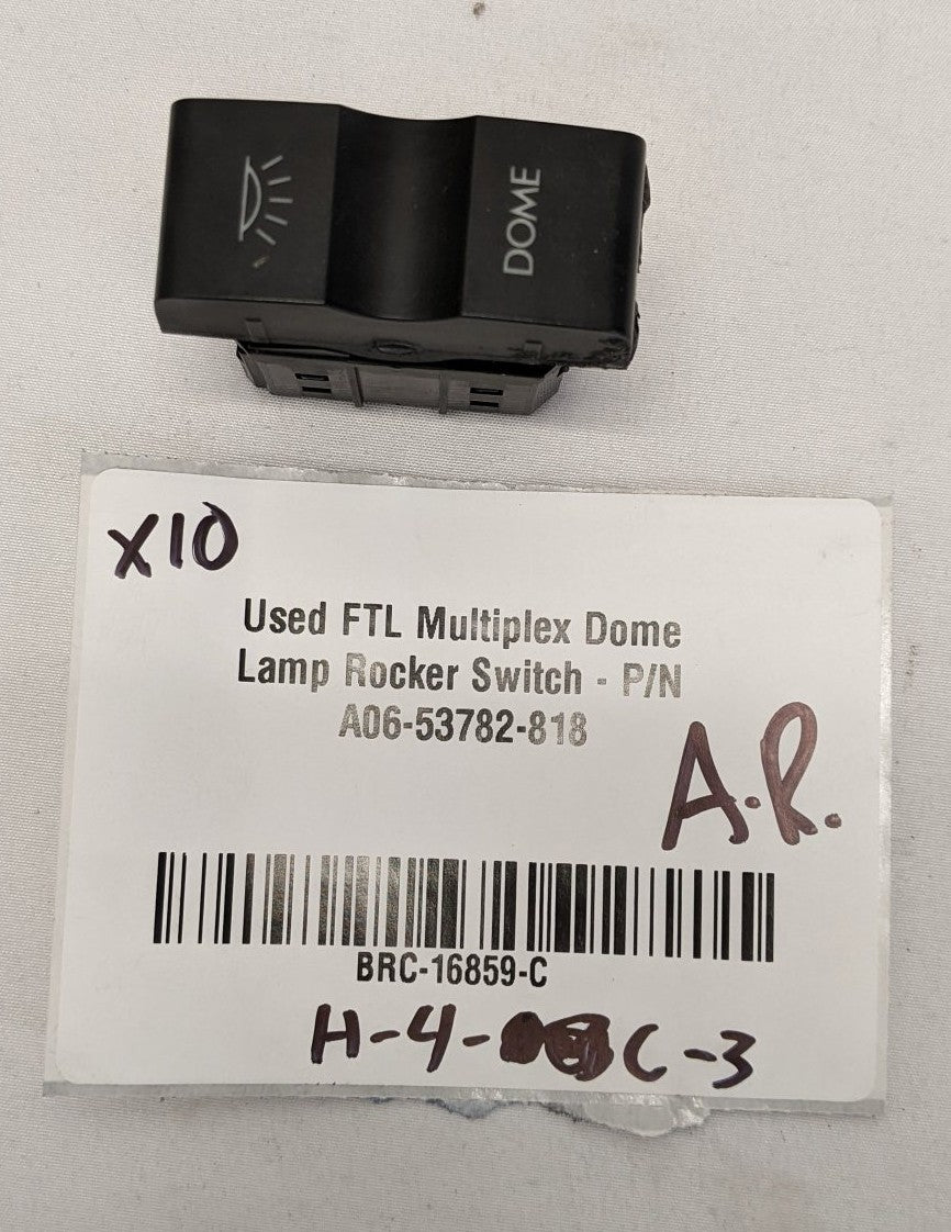 Freightliner Multiplex Dome Lamp Rocker Switch A06-53782-818