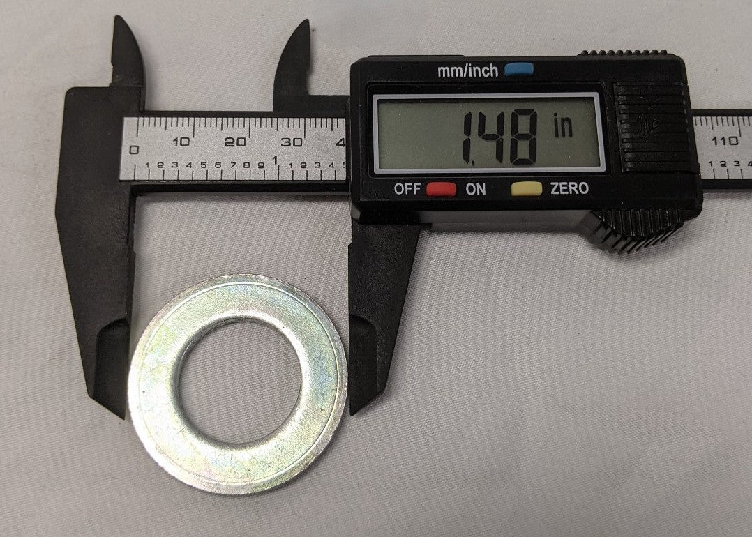 5/8" Zinc Plated Steel Washers - Lot of 50 - Heavy Duty Flat Washers
