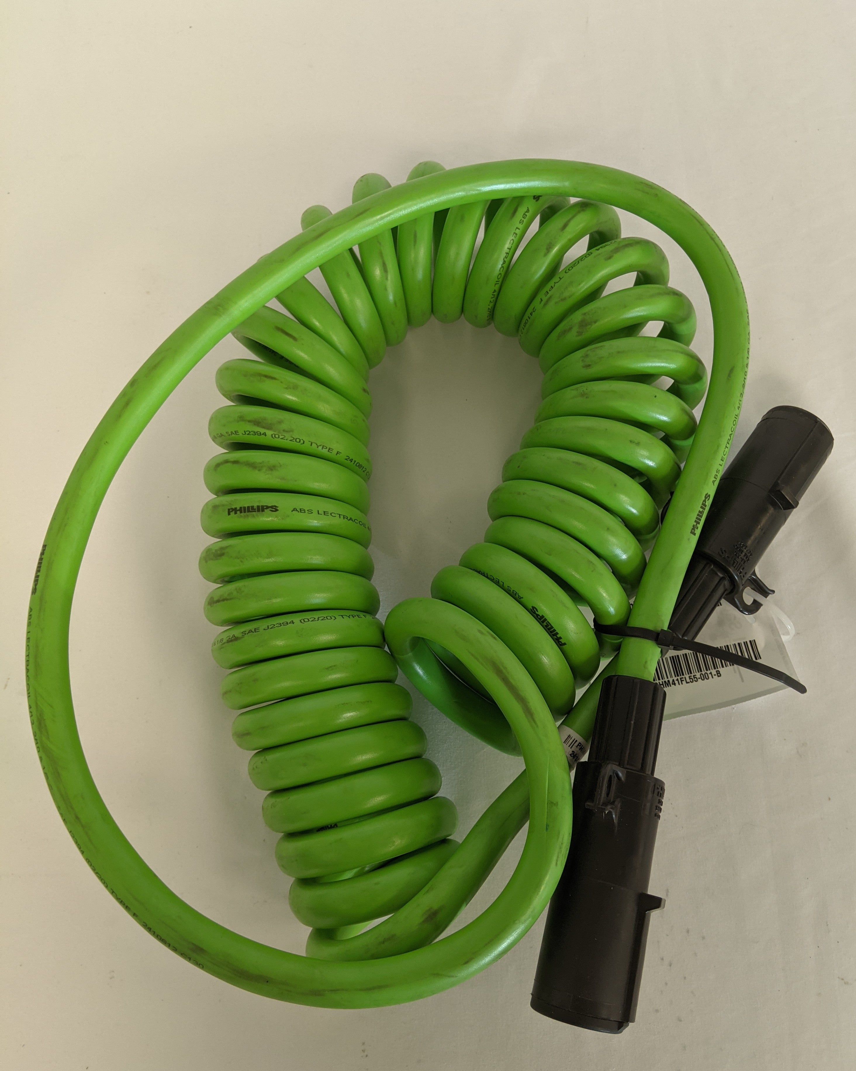 Phillips 20 Ft. Coiled Tractor to Trailer Electrical Cable - P/N  PHM 41FL55 001 (4980289077334)