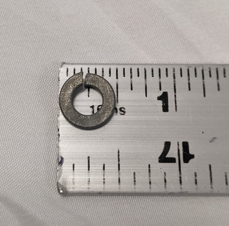 300 Galvanized Steel Split Lock Washers 1/4"