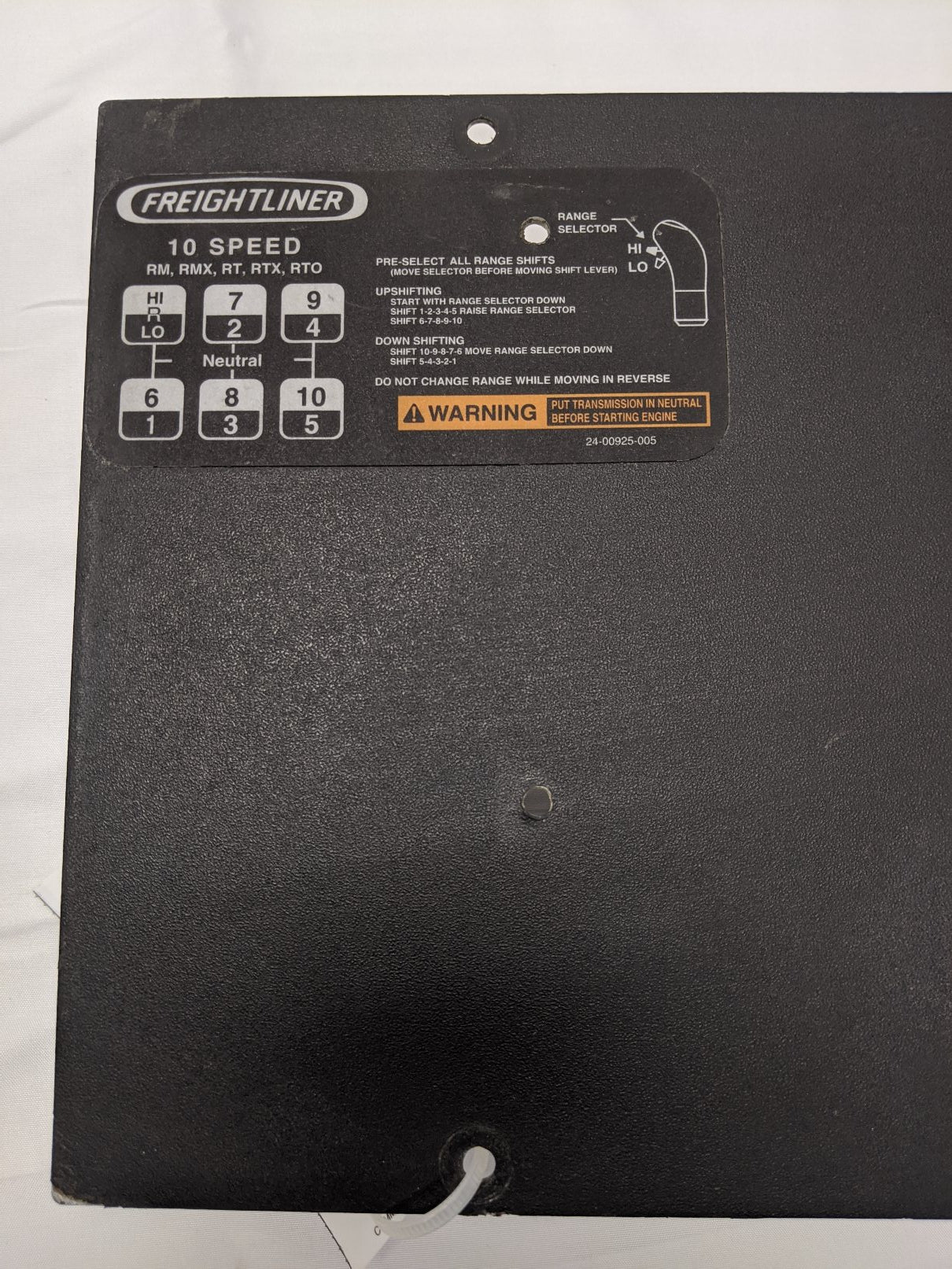 Used Freightliner Cascadia P3 Auxiliary Instrument Panel- P/N 22-60660-000