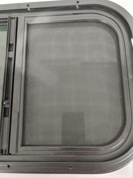 Damaged Freightliner Side Sleeper Window w/ Retainer - P/N  A18-63653-000 (8758120317244)