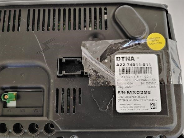 Daimler Km/h  Extension 667K NAFTA ICUC Cluster - P/N  A22-74911-511 (8755829571900)