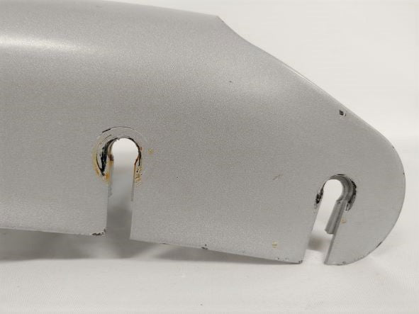 Used Freightliner M2 RH Painted Silver Steel Bumper End - P/N  A21-26500-038 (6725454659670)