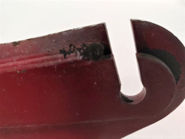 Used Freightliner M2 RH Painted Dark Red Steel Bumper End (6725461082198)