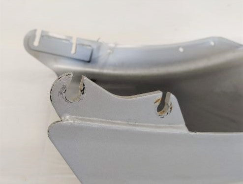 Used Freightliner M2 LH Painted Silver Steel Bumper End - P/N: A21-26500-037 (6727681179734)