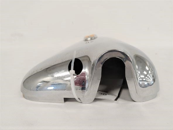 Damaged Freightliner Chrome  Mirror Cover w/ Light & Antenna Hole - P/N 31094 (8754501976380)