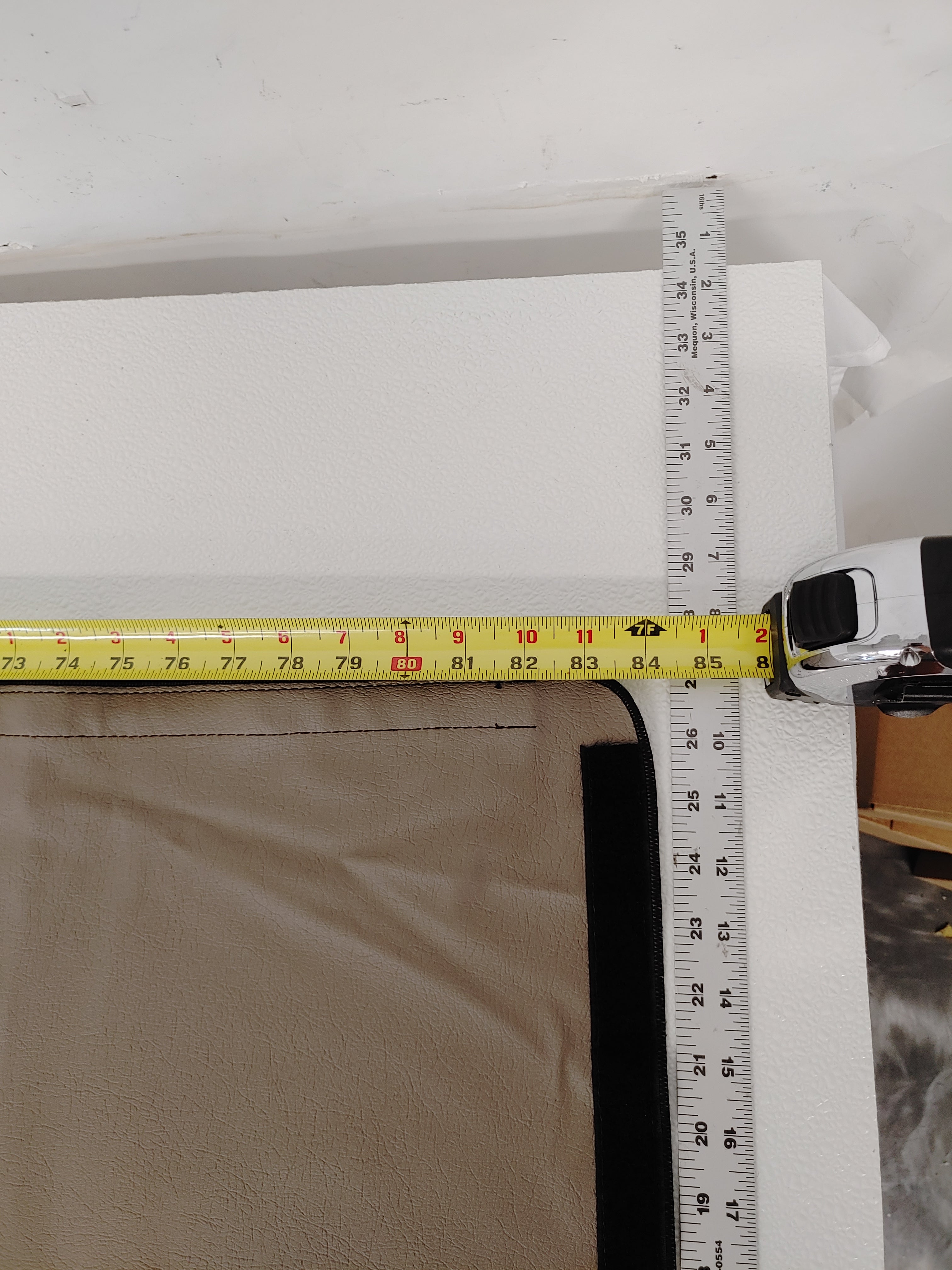 Freightliner LH 83x26 Inch Vinyl Privacy Curtain - P/N A18-66403-000